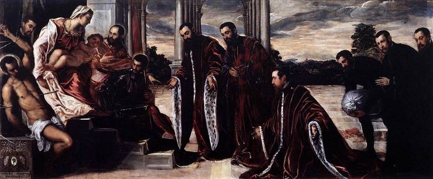 Madonna dei Camerlenghi ca 1567  by Jacopo Tintoretto  Galleria d Accademia Venice